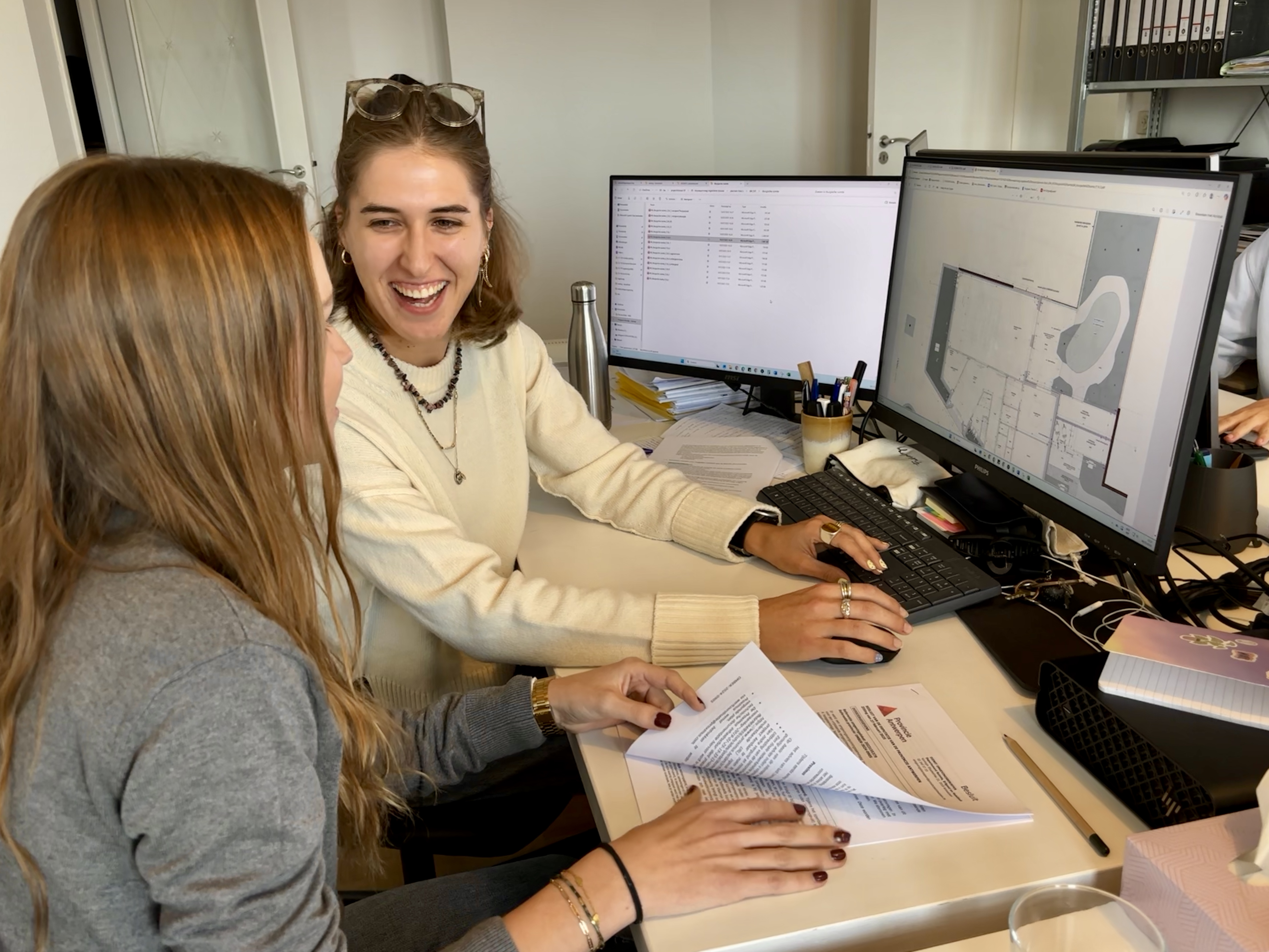 Student en mentor bij Polygoon Architectuur